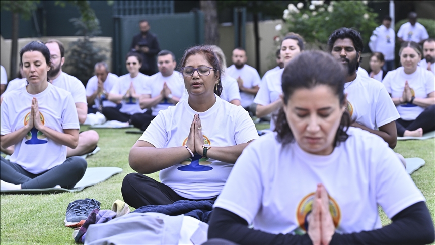Indian Embassy in Türkiye observes International Day of Yoga