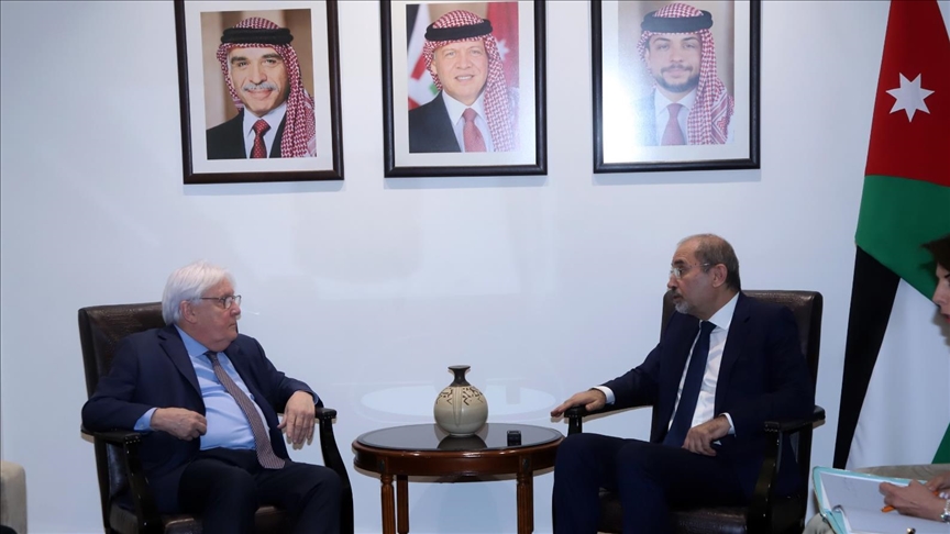 الأردن.. الصفدي يبحث مع غريفيث تهيئة عودة اللاجئين السوريين
