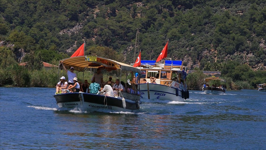 Dalyan'da turizmciler bayram hareketliliğinden memnun