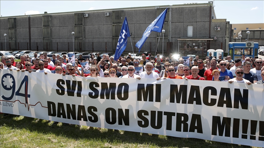 Hrvatska: Prosvjed zbog pritvaranja sa lisicama vozača hitne pomoći