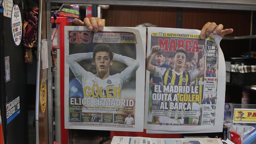 Young Turkish football star Arda Guler makes headlines in Spain