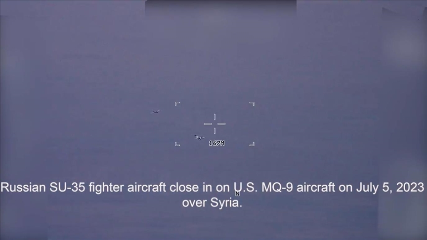 US releases video of Russian jets' 'unprofessional' actions against American drones in Syria