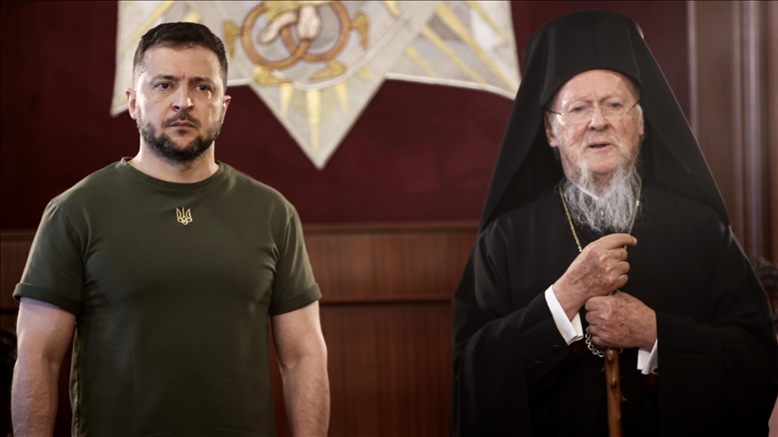 Zelenski se reúne con el patriarca de Constantinopla, Bartolomé I, en Estambul