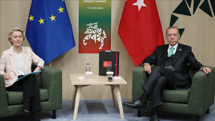 President Erdogan, European Commission head discuss ways to strengthen EU- Türkiye ties