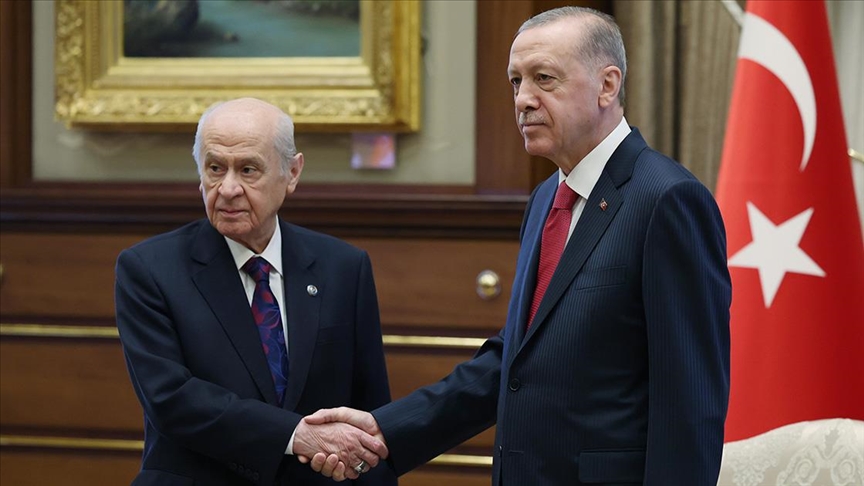 Cumhurbaşkanı Erdoğan, MHP Genel Başkanı Bahçeli ile görüştü