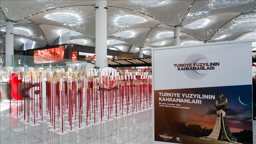 'Heroes of Türkiye's Century' photo exhibition opens at Istanbul Airport