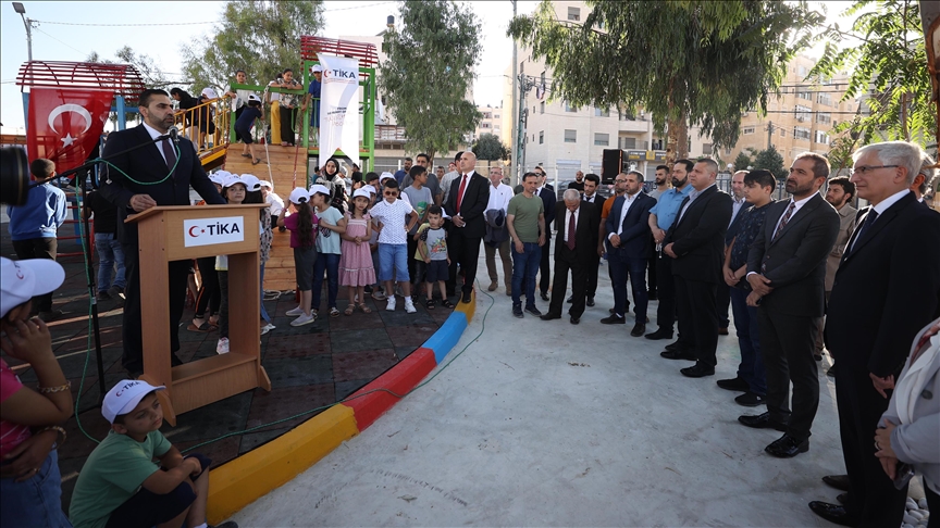 Turkish aid agency inaugurates park in Palestine to honor victims of 2016 defeated coup