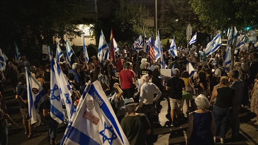 Tens Of Thousands Of Israelis Take To Streets For 28th Straight Week To Protest Judicial Overhaul 6150