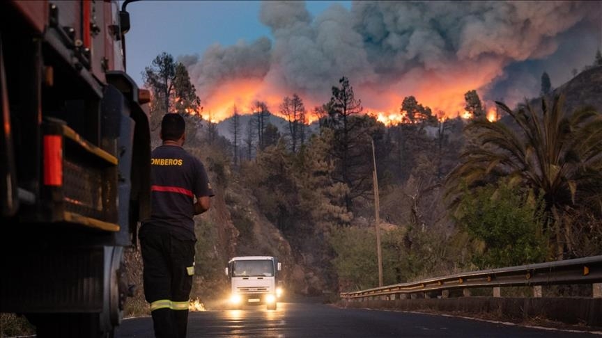 Más de 4.200 personas son evacuadas por incendio forestal en La Palma, España