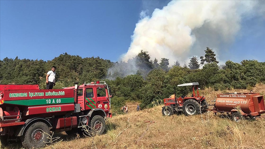 Balıkesir Sındırgı'da çıkan orman yangını kontrol altına alındı
