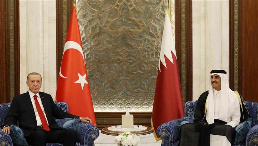 Turkish president in Qatar on 2nd leg of 3-nation Gulf tour