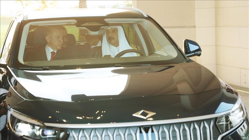 Эрдоган подарил эмиру Катара электромобиль TOGG 