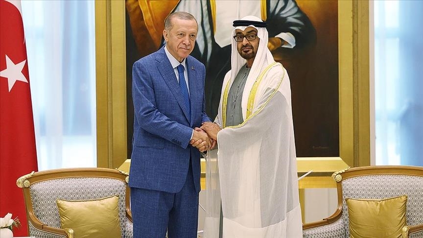 لقاء ثنائي يجمع الرئيسين التركي والإماراتي في أبو ظبي
