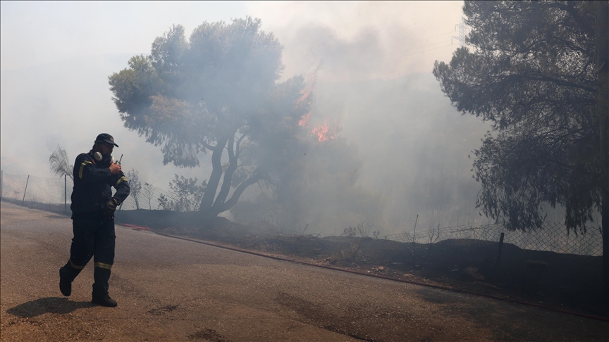 Greece continues to fight raging wildfires for 3rd day in row