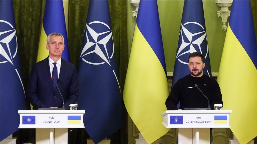 NATO chief, Ukrainian leader discuss war, Black Sea grain deal