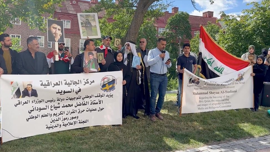 Iraqi community in Sweden protests desecration of Quran