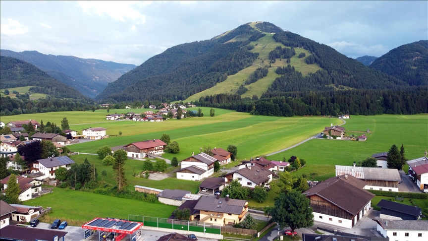 Austria's popular touristic and air sports destination: Kossen