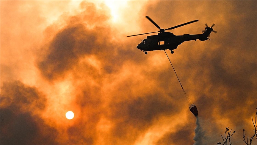 İzmir'in 3 ilçesinde orman yangınlarına müdahale ediliyor