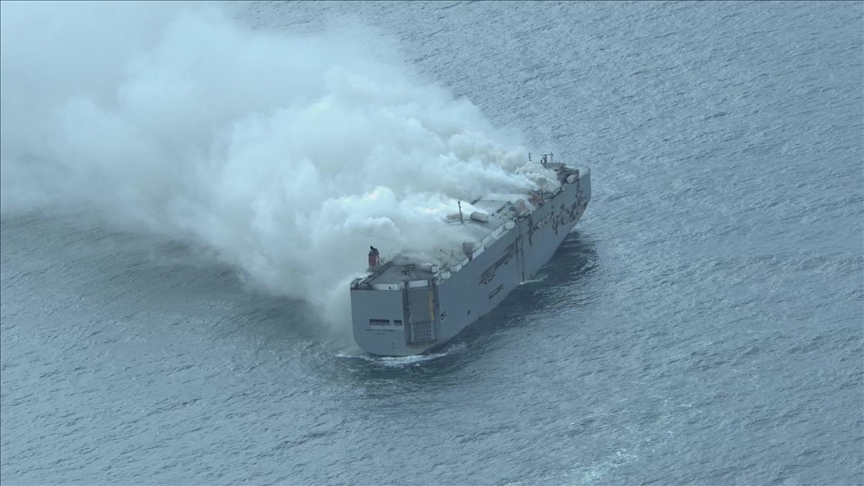 1 killed in cargo ship fire in North Sea