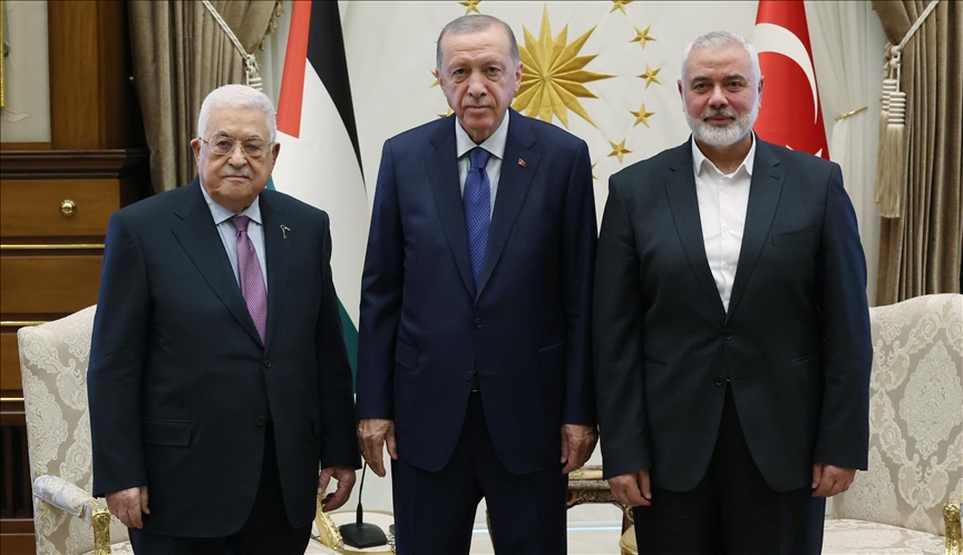 Erdogan primio palestinskog predsjednika i lidera pokreta Hamas