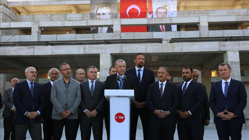 Cumhurbaşkanı Erdoğan: Abdi İpekçi Basketbol Gelişim Merkezi'ni 2024'ün mart ayında hizmete sunmayı planlıyoruz