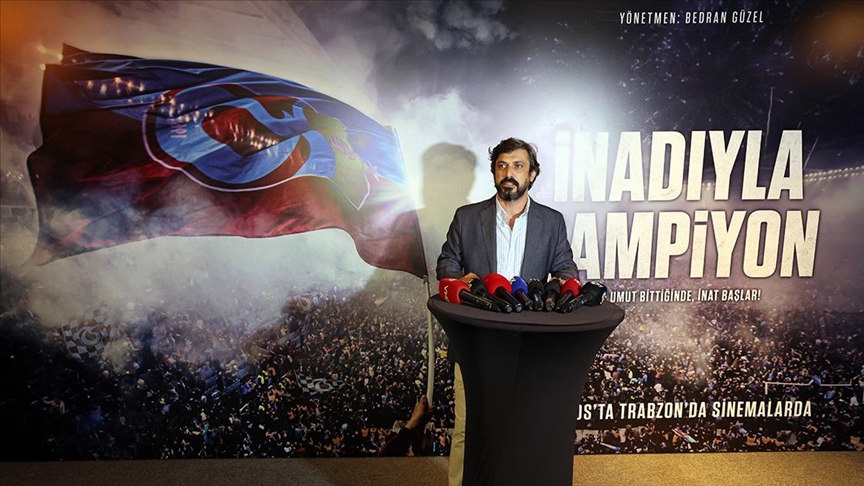 Trabzonspor'un "İnadıyla Şampiyon" belgeselinin basın gösterimi yapıldı