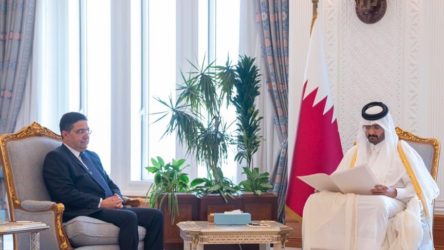 أمير قطر يتلقى رسالة من عاهل المغرب بشأن العلاقات الثنائية