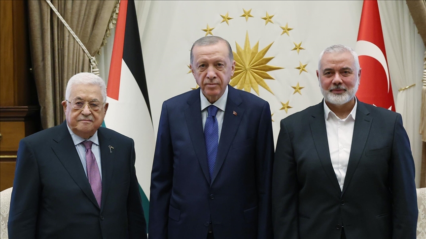 Palestinian leader's meeting with Hamas political chief in Türkiye has 'different dimension': President