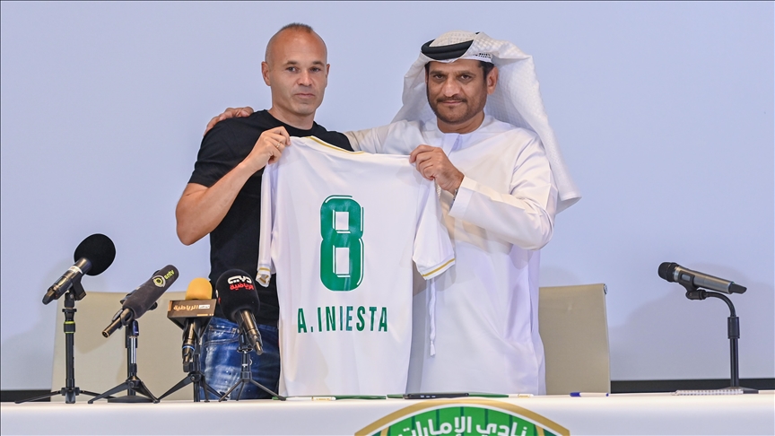 UAE-based football club Emirates signs Andres Iniesta