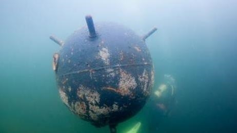 Sea mine explodes near resort in Romania