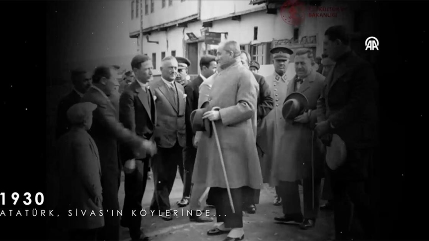 Atatürk'ün yurt seyahatlerine ilişkin yeni görüntüler "Film Mirasım" sitesinde yayımlandı