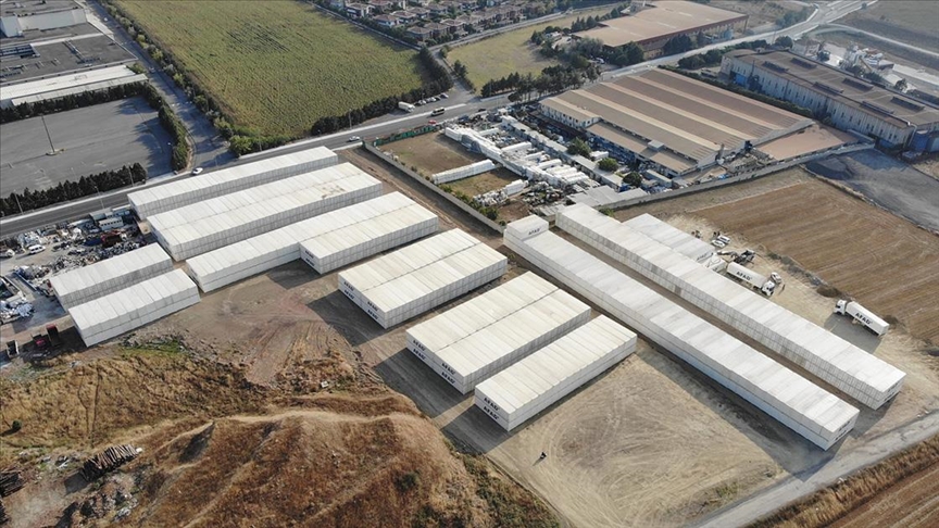 AFAD: Silivri Lojistik Depomuzda, 59 bin çadır ve 5 bin 628 katlanabilir konteyner stoku oluşturuldu