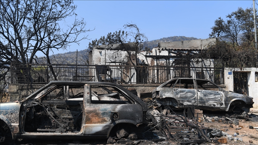Los incendios forestales en Grecia han quemado un área más grande que la ciudad de Nueva York