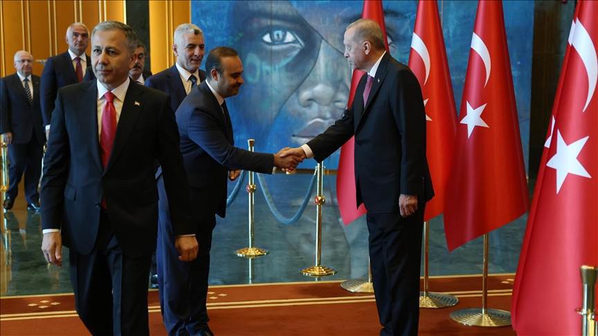 Cumhurbaşkanı Erdoğan, 30 Ağustos Zafer Bayramı tebriklerini kabul etti