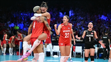 Türkiye beat Serbia to win European champions title in volleyball