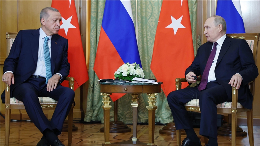 انتهاء لقاء أردوغان وبوتين في سوتشي الروسية