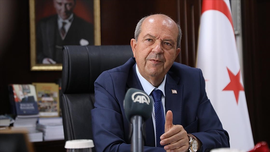 Turkish Cypriot president grateful to Azerbaijani counterpart for his support
