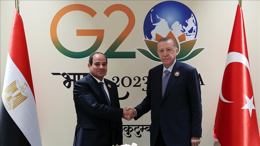 Turkish, Egyptian presidents hold talks on sidelines of G-20 summit in India