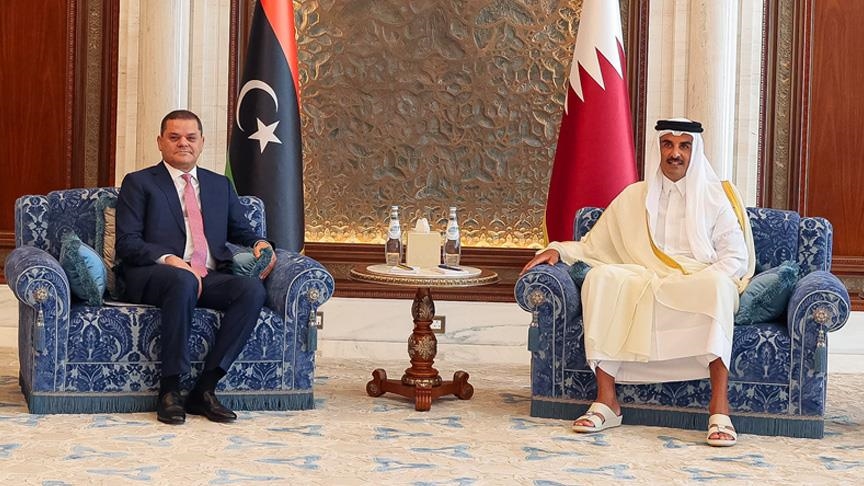 أمير قطر والدبيبة يؤكدان ضرورة دعم جهود إنهاء القتال في السودان