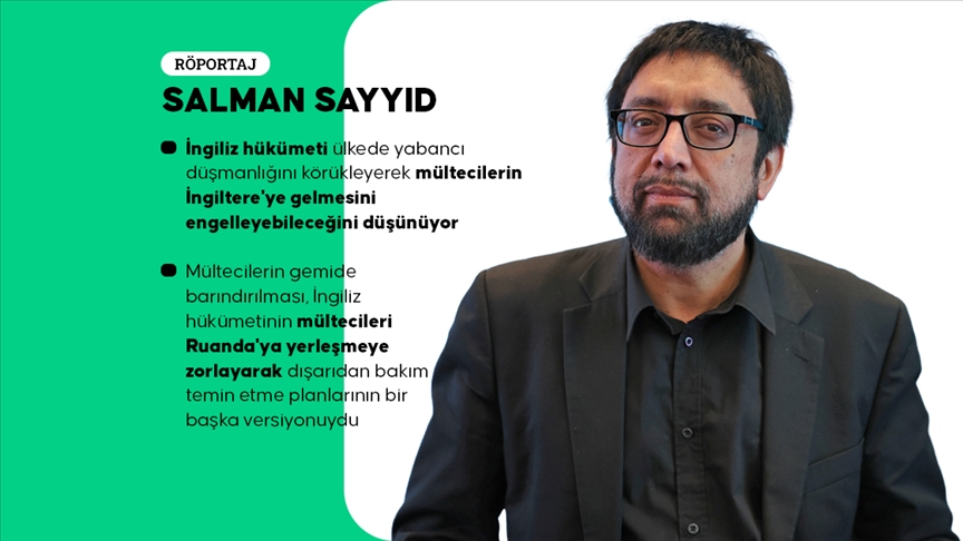 İslamofobi uzmanı Salman Sayyid İngiltere'deki Bibby Stockholm vakası hakkında AA Analiz'e konuştu