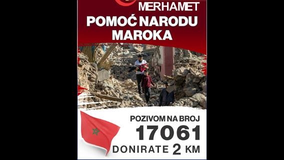 BiH: "Merhamet" pokrenuo akciju prikupljenja pomoći narodu Maroka, pogođenom razornim zemljotresom