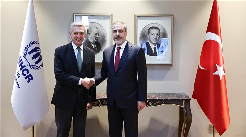 دیدار وزیر خارجه ترکیه با رئیس کمیساریای عالی پناهندگان سازمان ملل متحد
