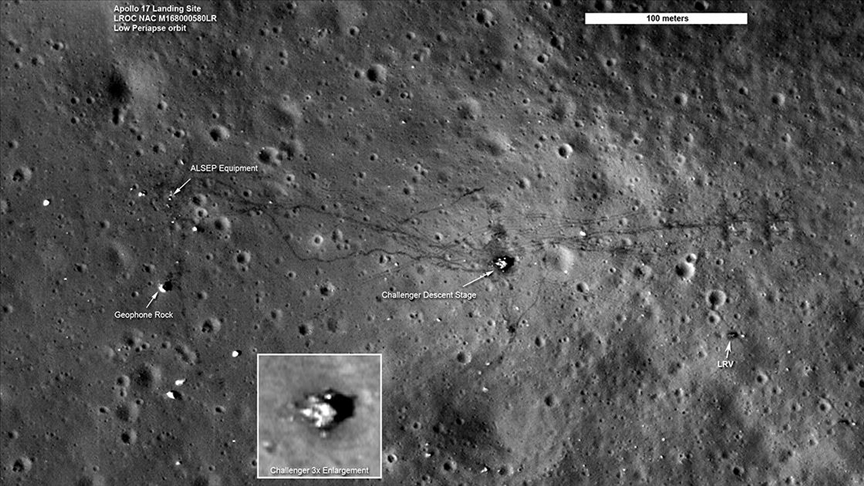 NASA'nın Ay yüzeyinde terk ettiği Apollo 17 uzay aracı "Ay depremleri"ne yol açabilir