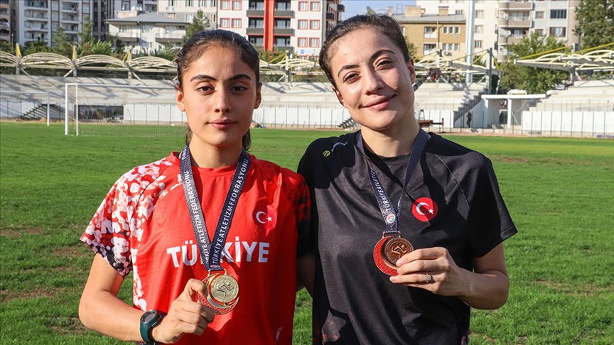 Siirtli 2 kız kardeş, atletizmde yeni başarılara imza atmak istiyor