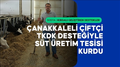 Çanakkaleli çiftçi TKDK desteğiyle kurduğu modern tesiste süt üretiyor