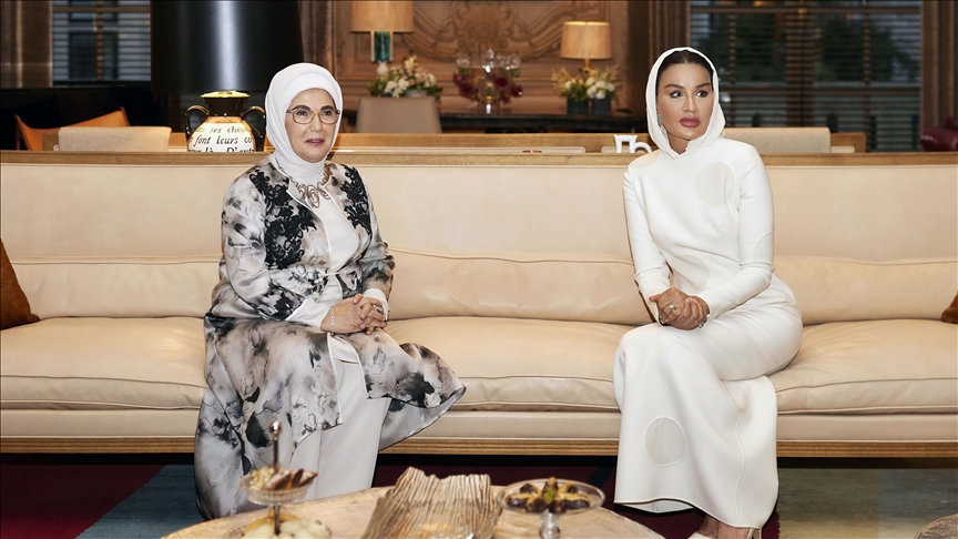 Qatar's Sheikha signs 'Zero Waste' goodwill declaration in meeting with Turkish first lady