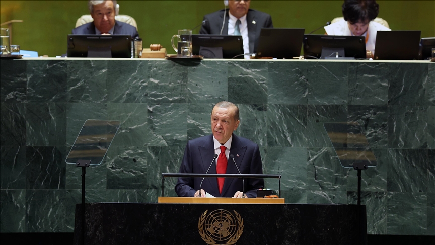 No status other than Azerbaijani territory acceptable for Karabakh: Turkish president tells UN