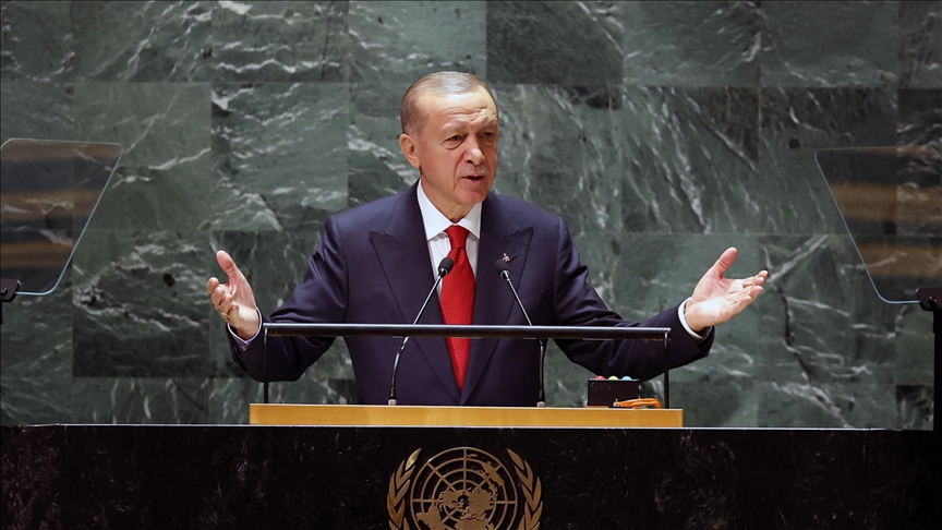 Turkish President Erdogan: UN Security Council became 'battleground' for 5 permanent members' political strategies