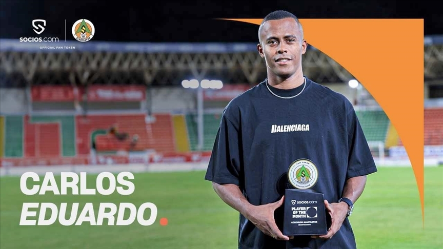 Corendon Alanyaspor taraftarı, Carlos Eduardo'yu ayın oyuncusu seçti