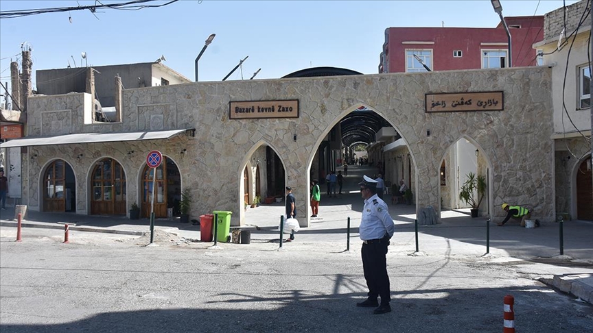 Irak'ın Türkiye sınırındaki Zaho ilçesinde Osmanlı mirası 140 yıllık çarşı restore edildi